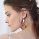 עגילי פנינה - טיפת מרקיזה