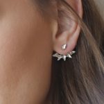 עגילי מניפה לכלה- טיפות סברובסקי