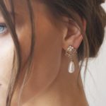 עגילי פנינה לואיז - אבנים