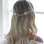 נזר גלורי עם פרחי משי