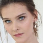 עגילי אליס עם פנינה