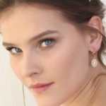 עגילי פנינה תלויים - ג'ין