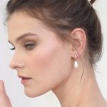 עגילי פנינה - טיפת מרקיזה