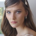 זוג סיכות פרחי ניצנים משי