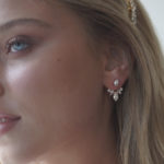 עגילי מניפה סברובסקי