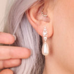 עגילי פנינה מולאן